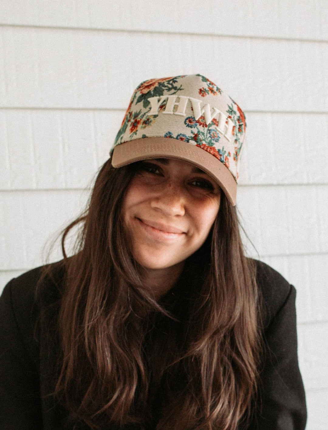 Floral YHWH Hat-Hats-Jenessa Wait-Shop with Bloom West Boutique, Women's Fashion Boutique, Located in Houma, Louisiana