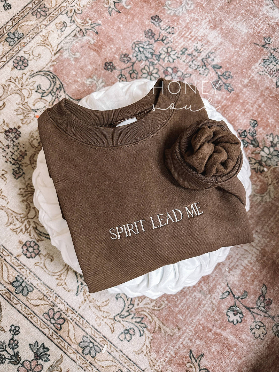 Spirit Lead Me Sweatshirt-Graphic Sweaters-Honey Soul LLC-Shop with Bloom West Boutique, Women's Fashion Boutique, Located in Houma, Louisiana