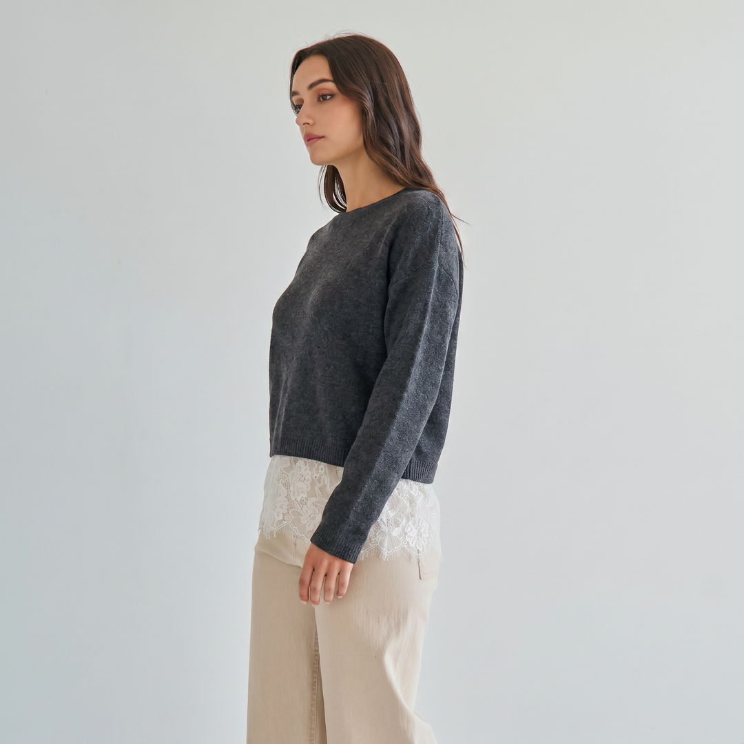 AT3508 Lace sweater-Able-Shop with Bloom West Boutique, Women&