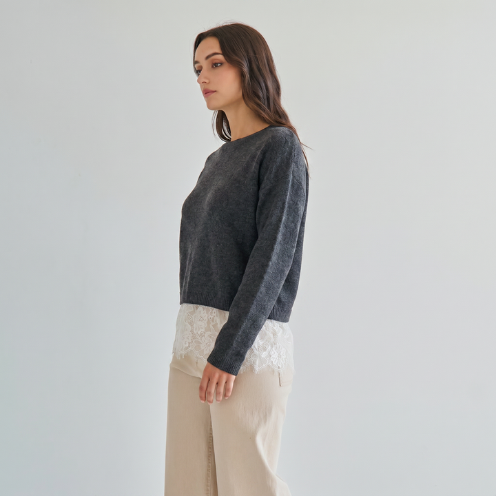 AT3508 Lace sweater-Able-Shop with Bloom West Boutique, Women&