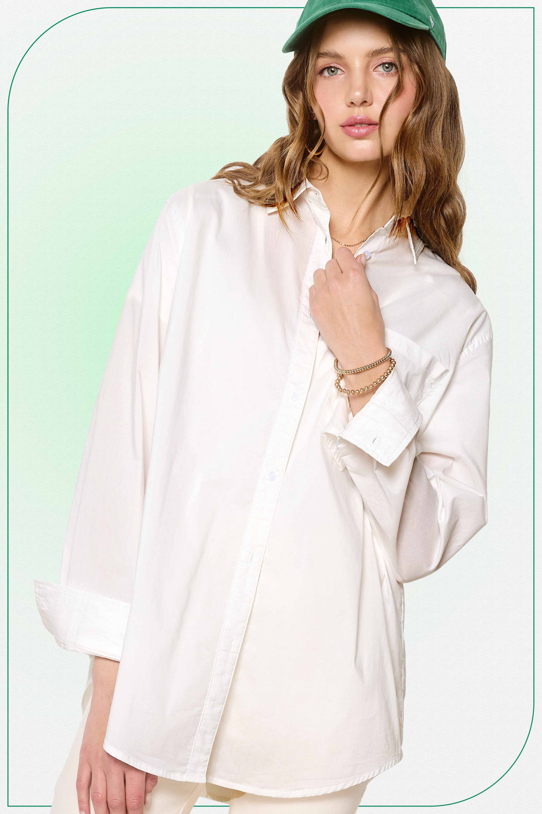 Classic Collared Button Down Poplin Shirt-Tops-La Miel-Shop with Bloom West Boutique, Women's Fashion Boutique, Located in Houma, Louisiana