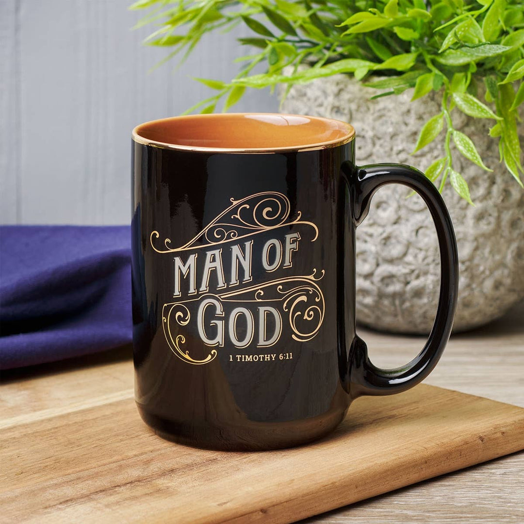 Mug Black Man of God 1 Tim. 6:11-Mugs-Christian Art Gifts-Shop with Bloom West Boutique, Women's Fashion Boutique, Located in Houma, Louisiana