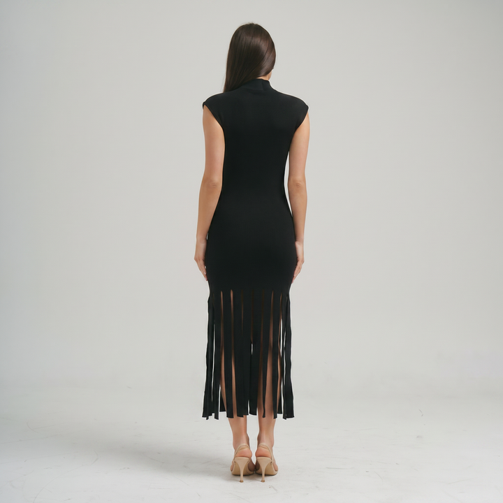 AD3522 Fringe knit dress-Able-Shop with Bloom West Boutique, Women&