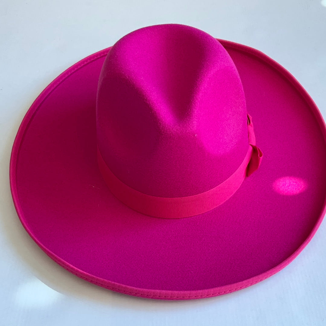 Hot Pink Ribbon Hat-Hats-Bloom West Boutique-Shop with Bloom West Boutique, Women's Fashion Boutique, Located in Houma, Louisiana
