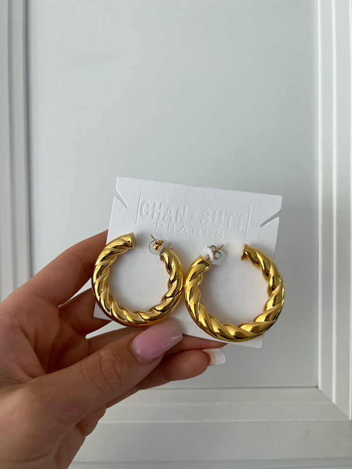 THE REESE HOOPS-Earring-Chansuttpearls-Shop with Bloom West Boutique, Women&