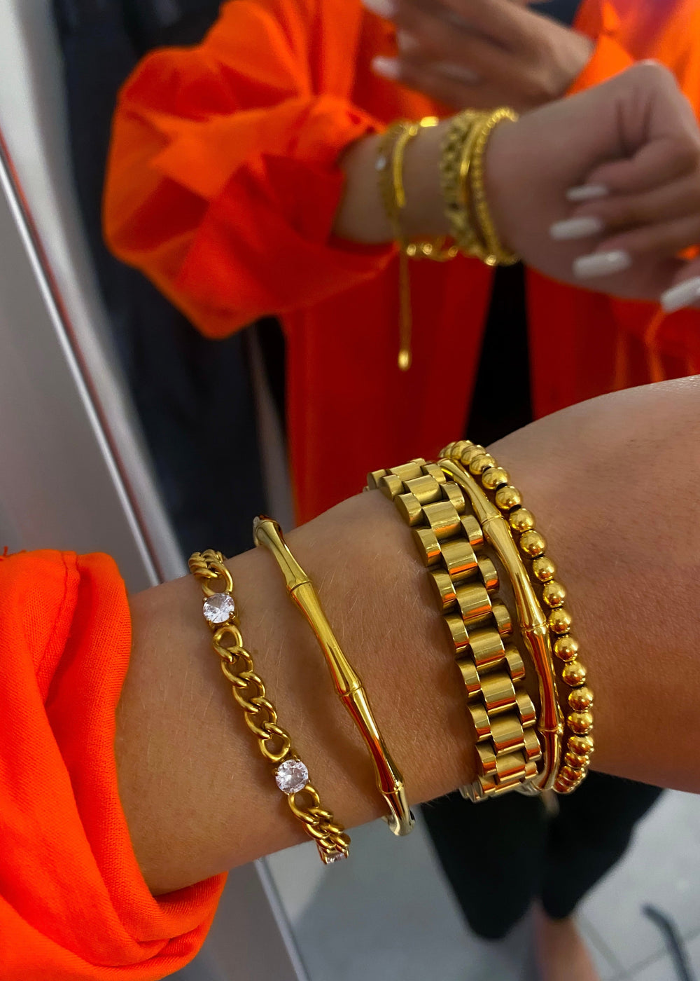THIN GOLD WATCH BAND-Bracelet-Chansuttpearls-Shop with Bloom West Boutique, Women's Fashion Boutique, Located in Houma, Louisiana