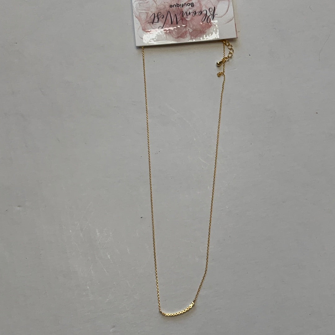 Gemma Gold Necklace-Necklaces-Bloom West Boutique-Shop with Bloom West Boutique, Women's Fashion Boutique, Located in Houma, Louisiana