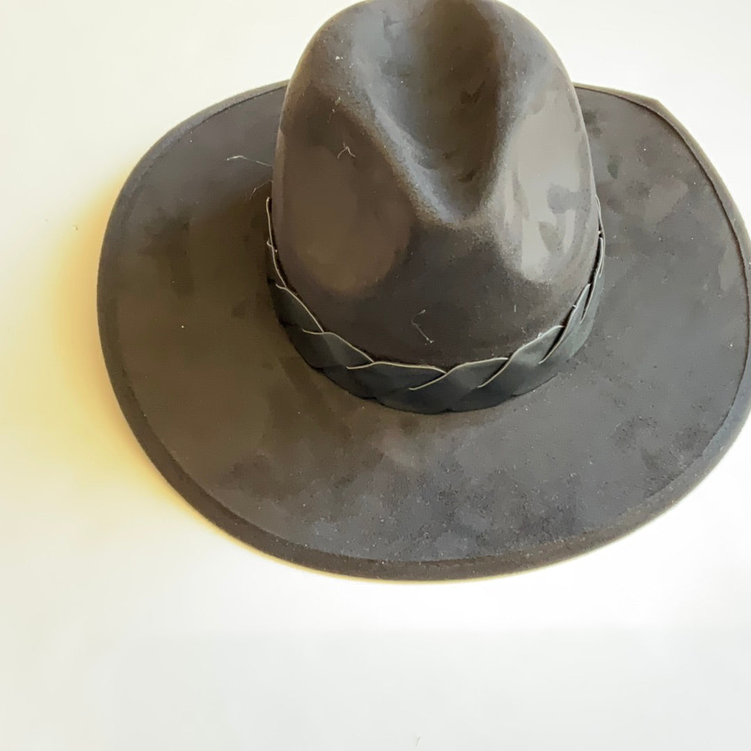 Suede Black Hat-Hats-Bloom West Boutique-Shop with Bloom West Boutique, Women's Fashion Boutique, Located in Houma, Louisiana