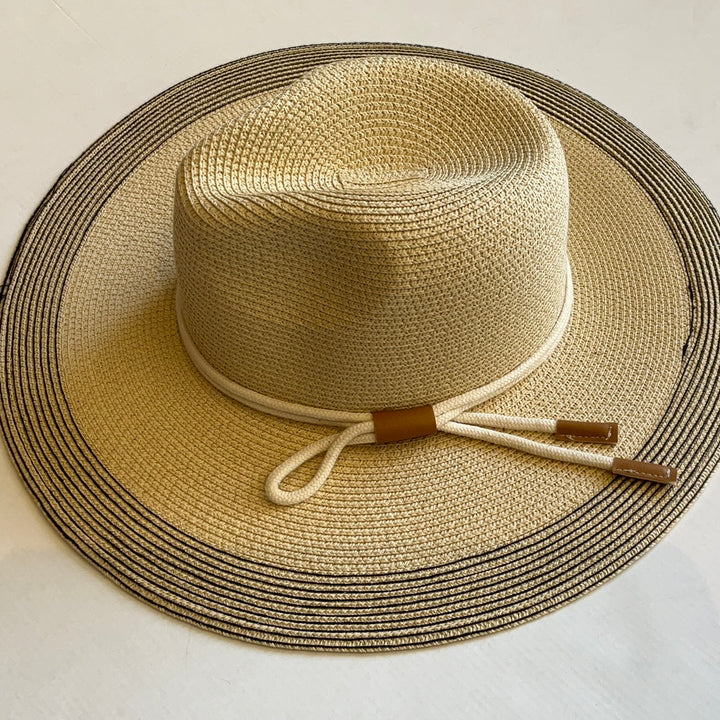 Rope Strap Straw Sun Hat-Hats-Bloom West Boutique-Shop with Bloom West Boutique, Women's Fashion Boutique, Located in Houma, Louisiana