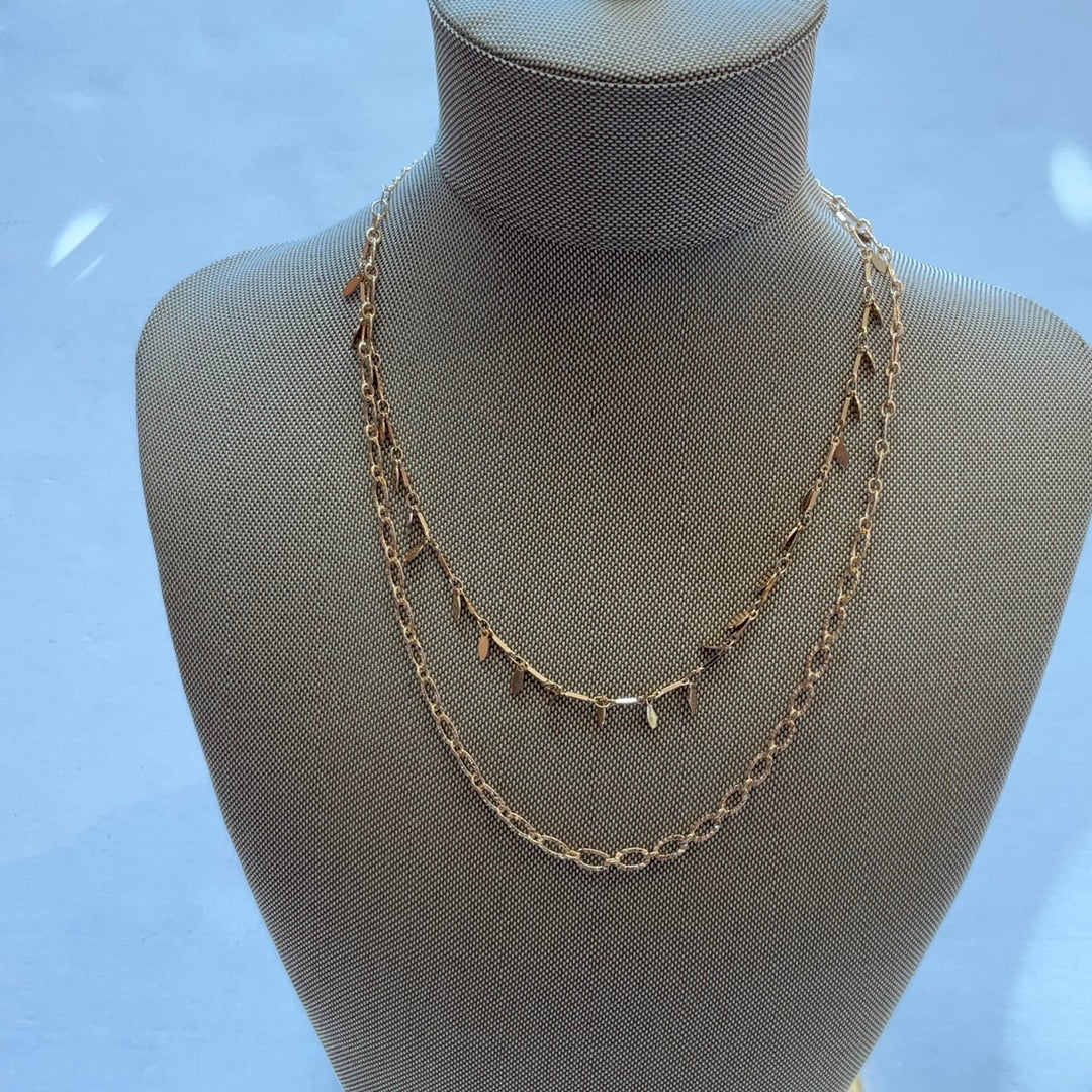 Falling For You Gold Layered Necklace-Necklaces-Bloom West Boutique-Shop with Bloom West Boutique, Women's Fashion Boutique, Located in Houma, Louisiana