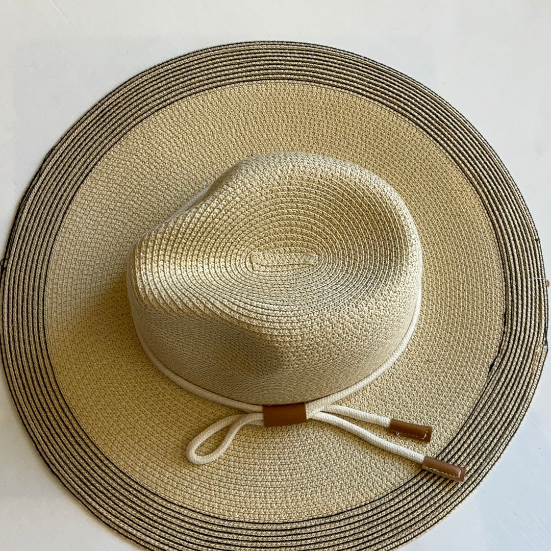 Rope Strap Straw Sun Hat-Hats-Bloom West Boutique-Shop with Bloom West Boutique, Women's Fashion Boutique, Located in Houma, Louisiana