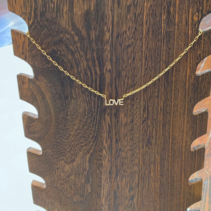 Love Gold Necklace-Necklaces-Bloom West Boutique-Shop with Bloom West Boutique, Women's Fashion Boutique, Located in Houma, Louisiana