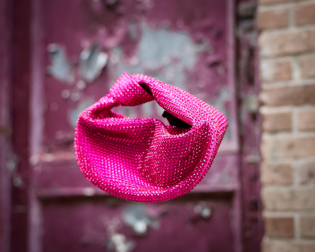 Bling Hattie Bag Hot Pink-Handbags-Bloom West Boutique-Shop with Bloom West Boutique, Women's Fashion Boutique, Located in Houma, Louisiana