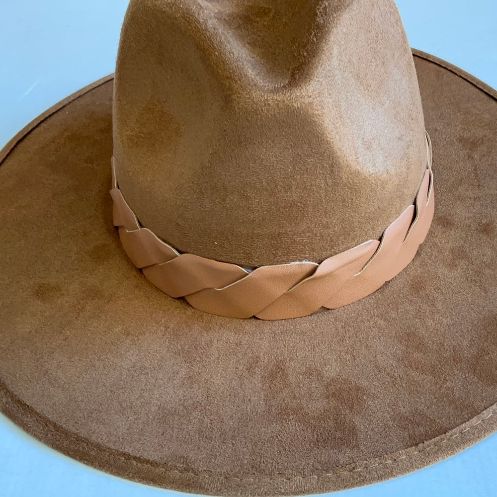 Suede Caramel Hat-Hats-Bloom West Boutique-Shop with Bloom West Boutique, Women's Fashion Boutique, Located in Houma, Louisiana
