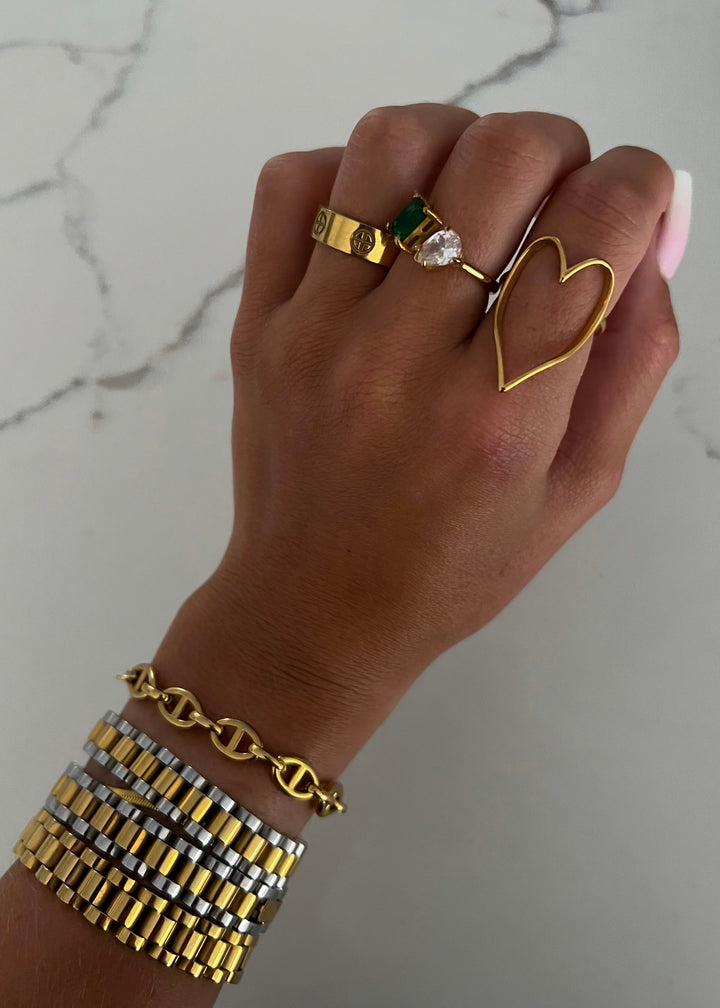 GOLD HEART RING-Ring-Chansuttpearls-Shop with Bloom West Boutique, Women&