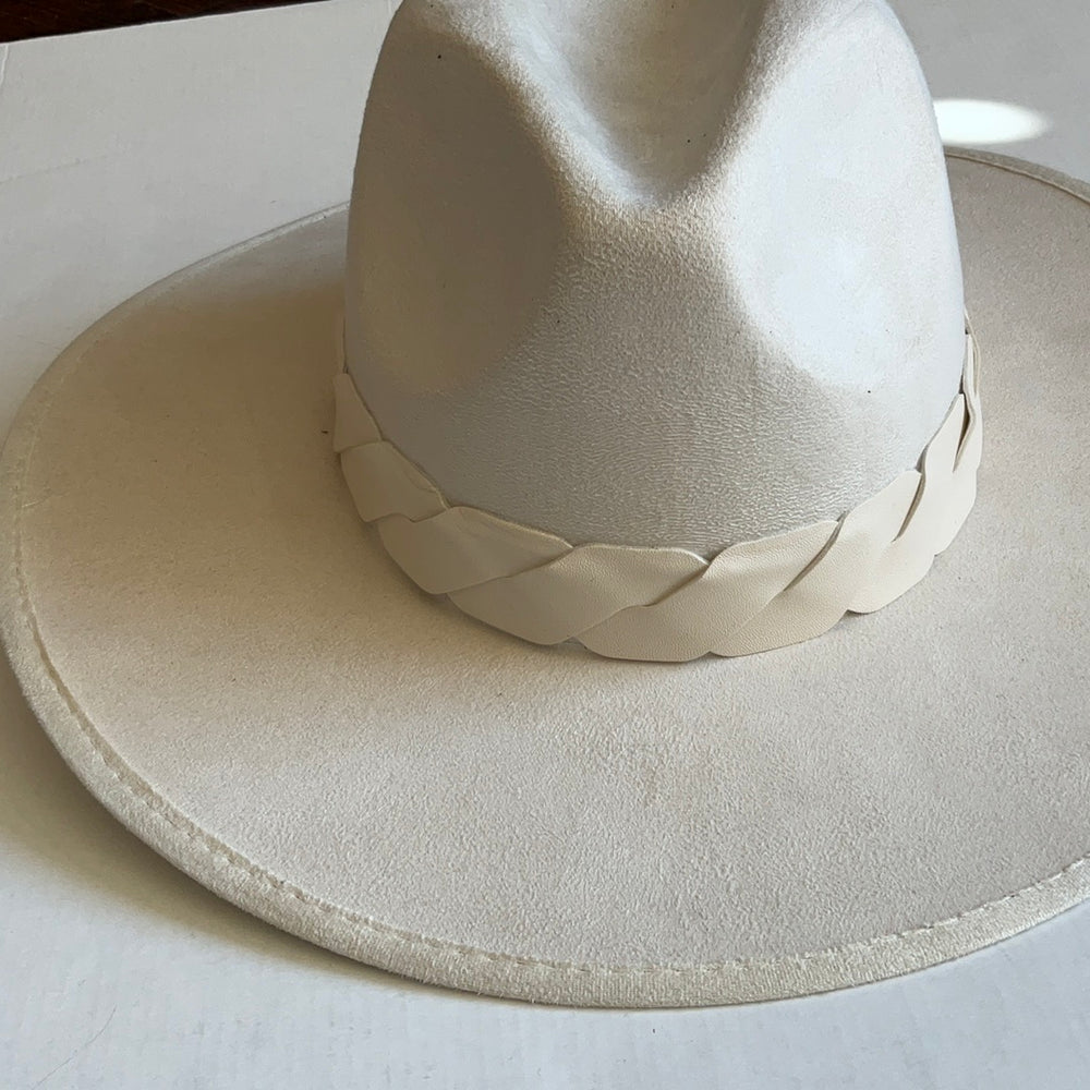 Suede Cream Hat-Hats-Bloom West Boutique-Shop with Bloom West Boutique, Women's Fashion Boutique, Located in Houma, Louisiana