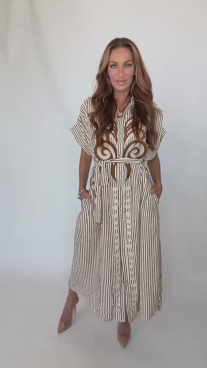 Camille Caramel Dress