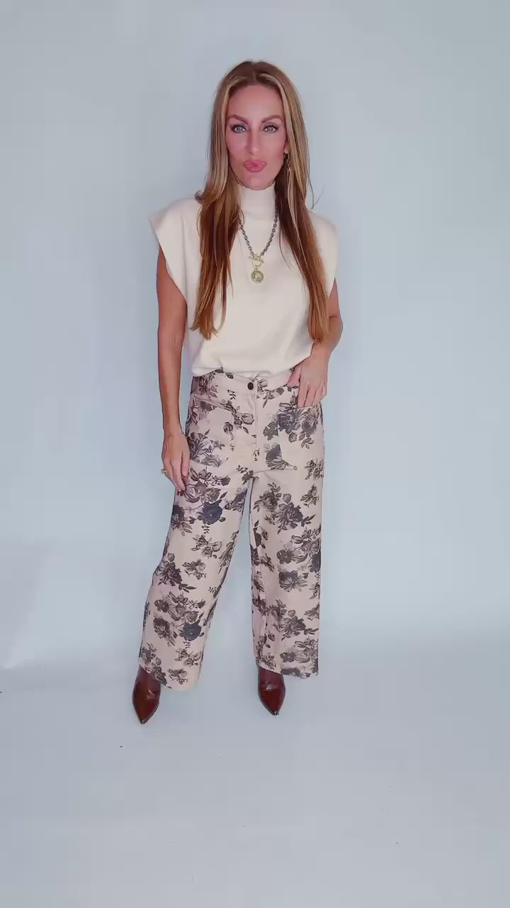 Crème Meadow Pants