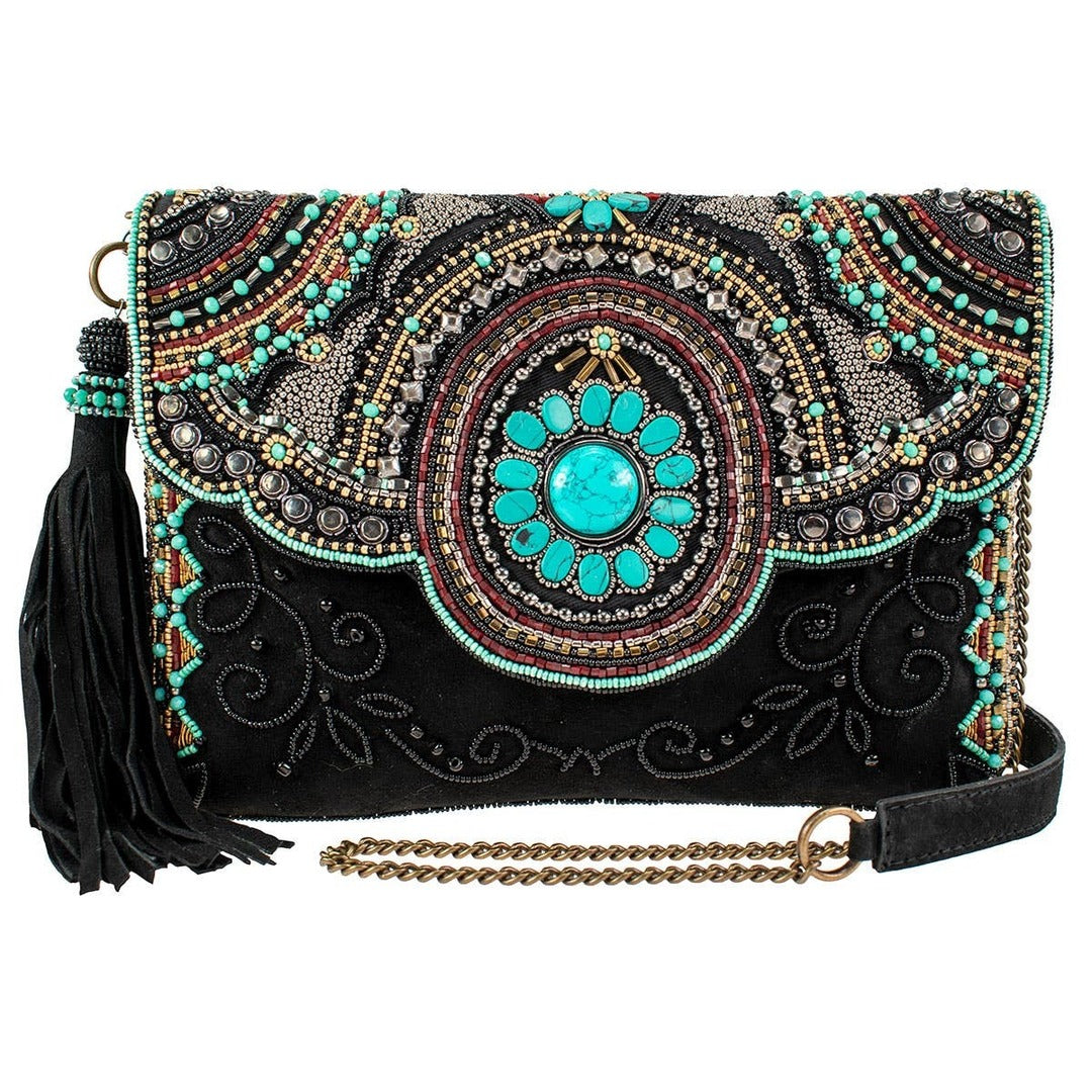 Turquoise Journey Crossbody Handbag-Handbags-Mary Frances-Shop with Bloom West Boutique, Women's Fashion Boutique, Located in Houma, Louisiana