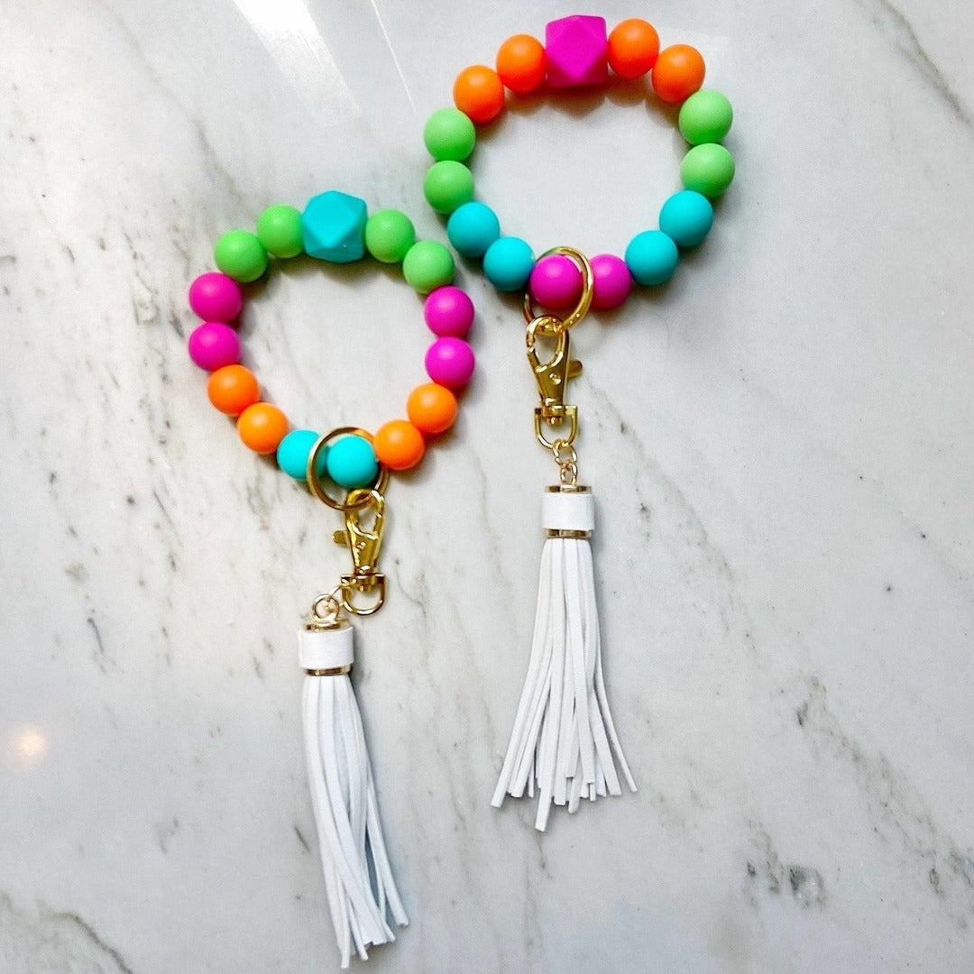 Popsicle Remix Owristband Keychain-Keychains-Bloom West Boutique-Shop with Bloom West Boutique, Women's Fashion Boutique, Located in Houma, Louisiana