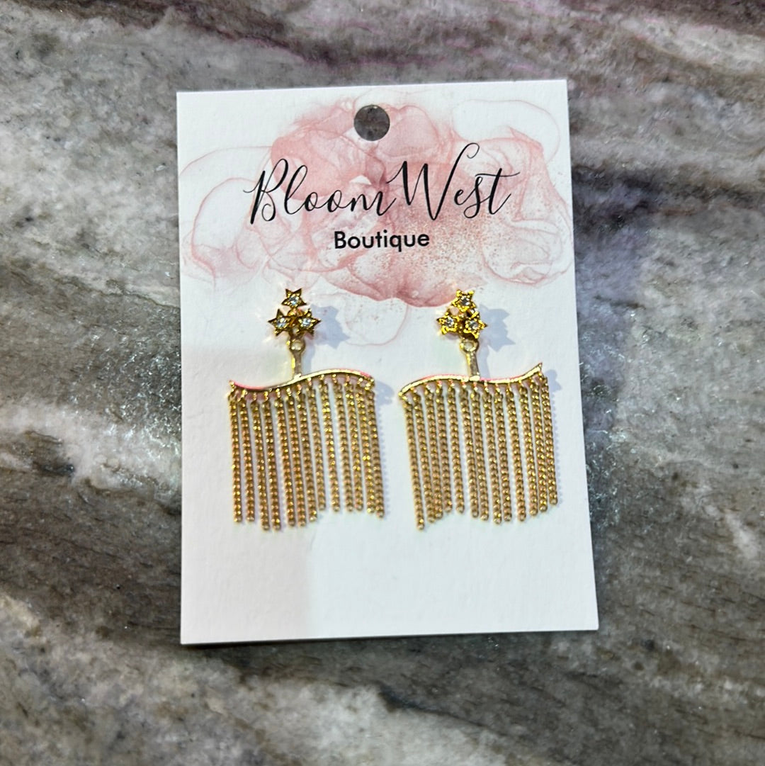 Lt. Dangle Earrings-Earrings-Bloom West Boutique-Shop with Bloom West Boutique, Women's Fashion Boutique, Located in Houma, Louisiana
